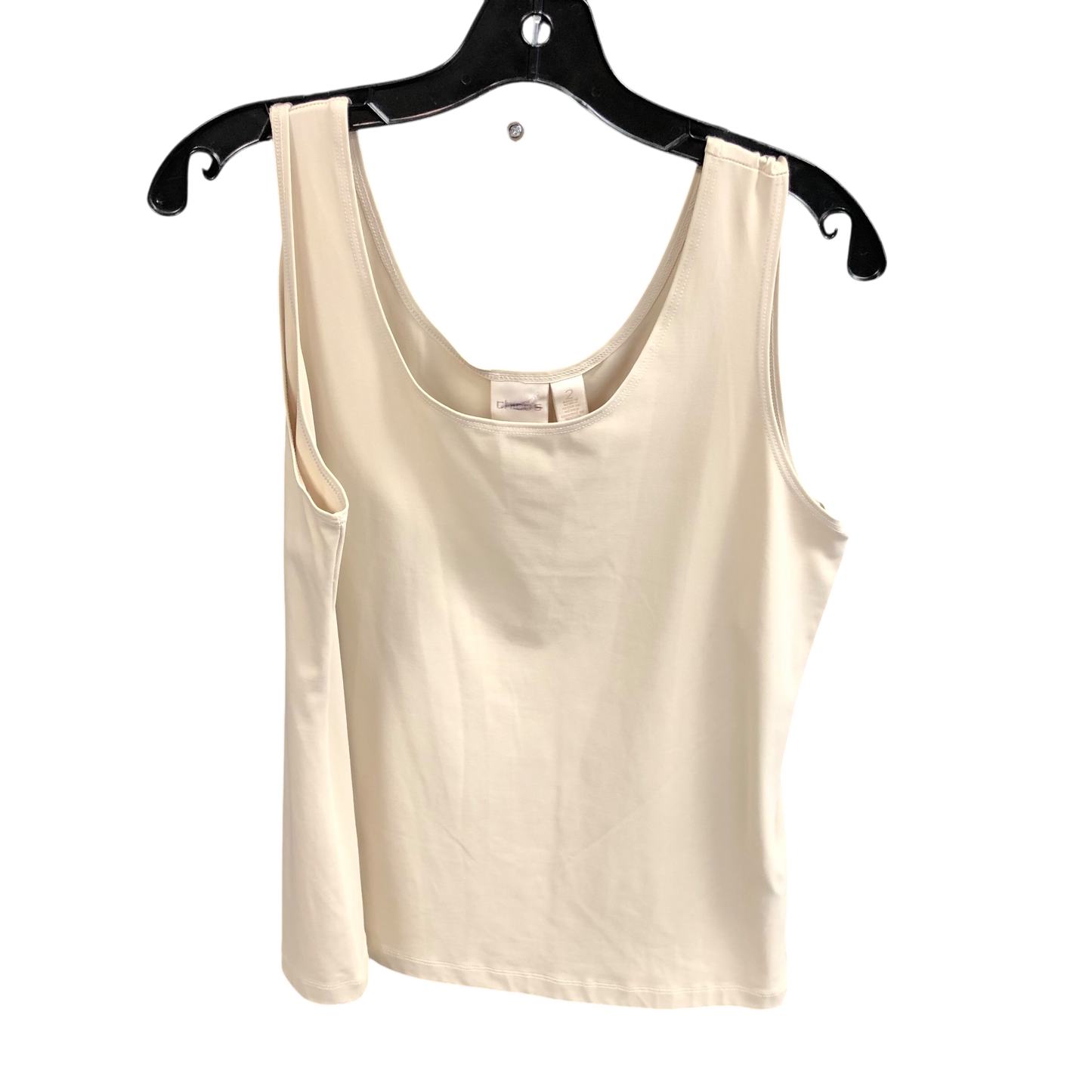 Top Sleeveless Basic By Chicos In Beige, Size: L