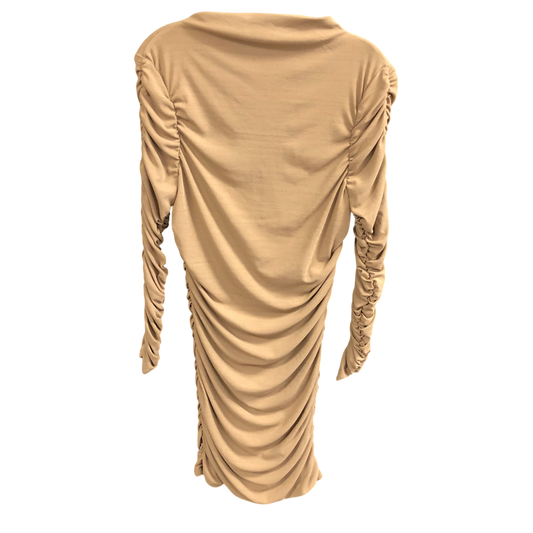 Dress Party Midi By Astr In Tan, Size: Xl