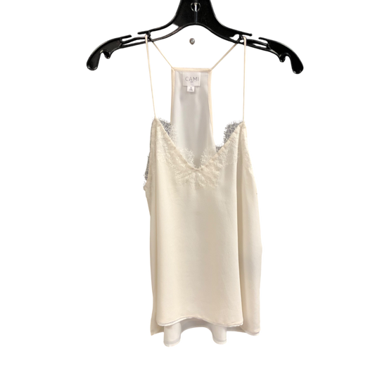 Top Sleeveless By cami In Cream, Size: S