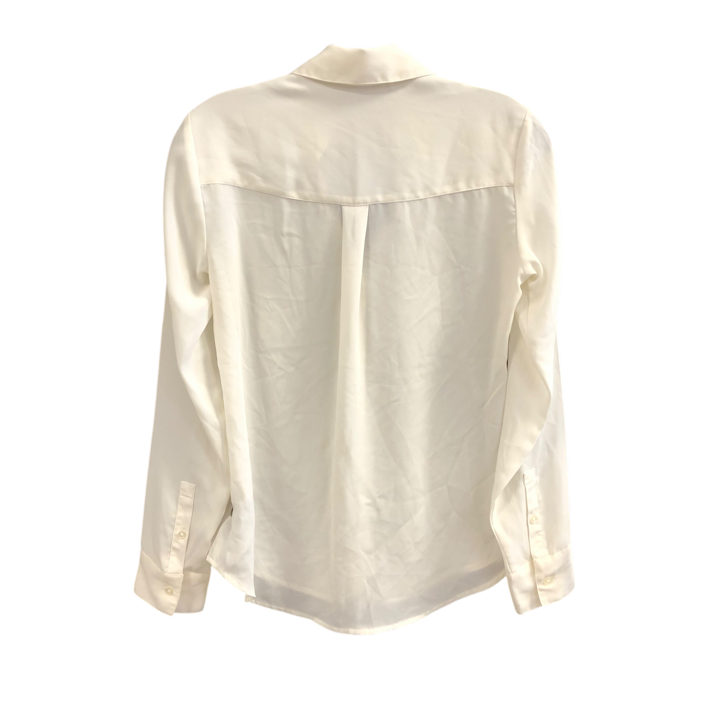 Top Long Sleeve By Express In White, Size: Xs