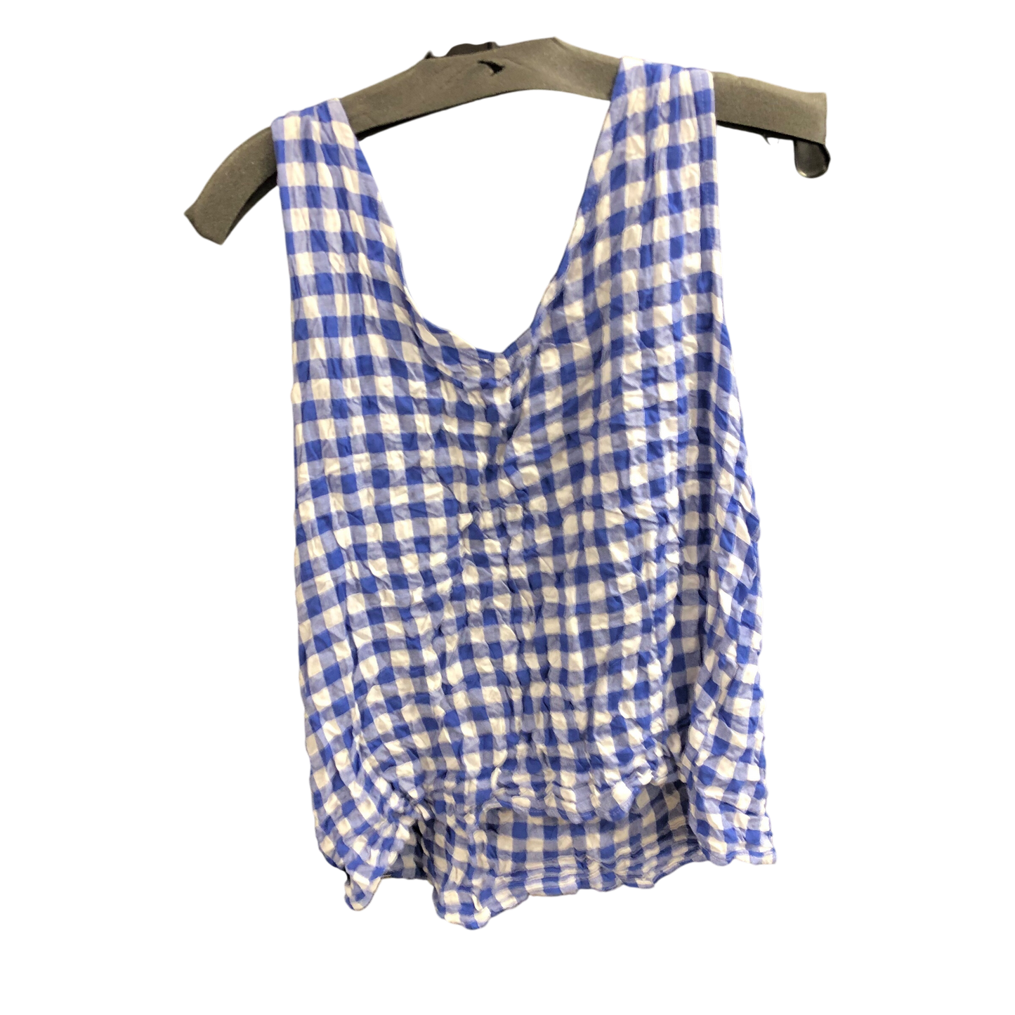 Top Sleeveless By Jane And Delancey In Blue & White, Size: L