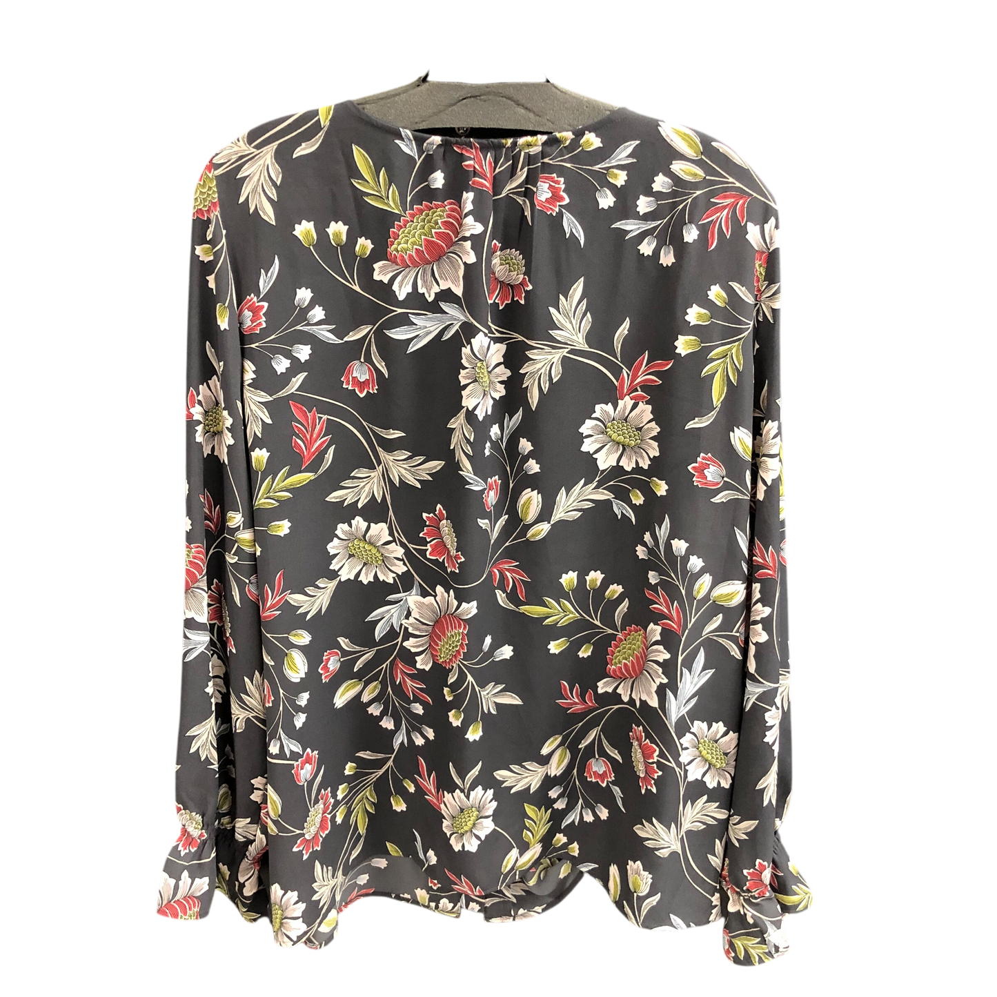 Top Long Sleeve By Loft In Floral Print, Size: Xxl