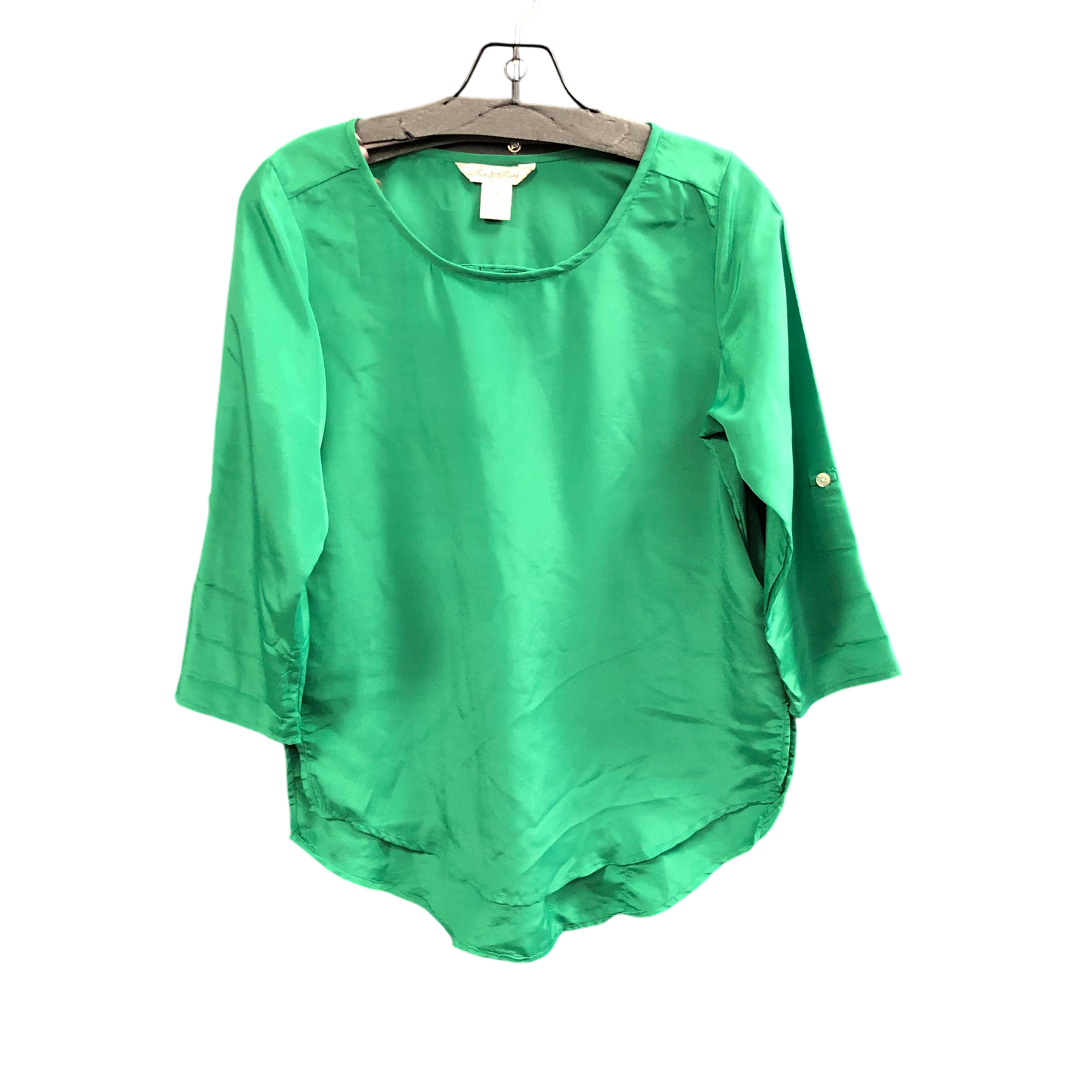 Top 3/4 Sleeve By Fun And Flirt In Green, Size: S