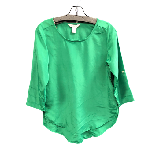 Top 3/4 Sleeve By Fun And Flirt In Green, Size: S