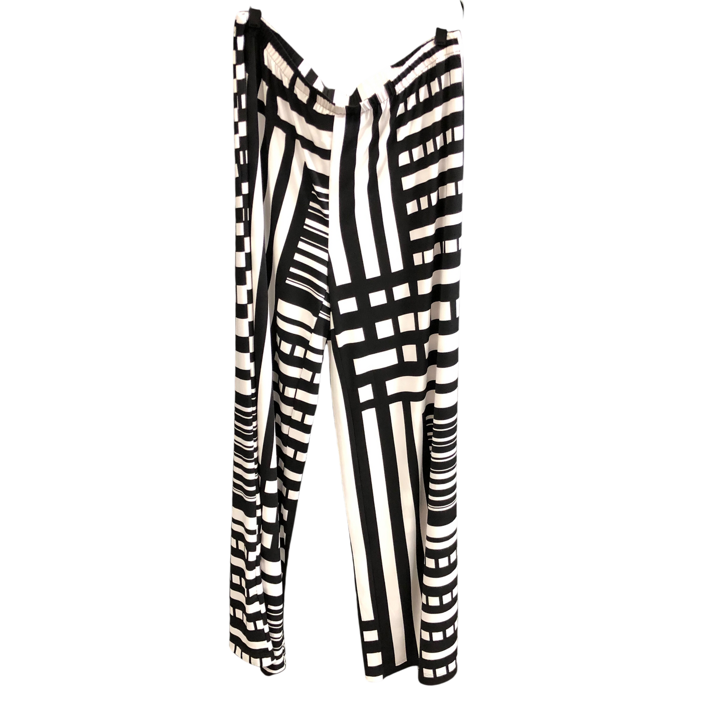 Pants Dress By Chicos In Black & White, Size: L