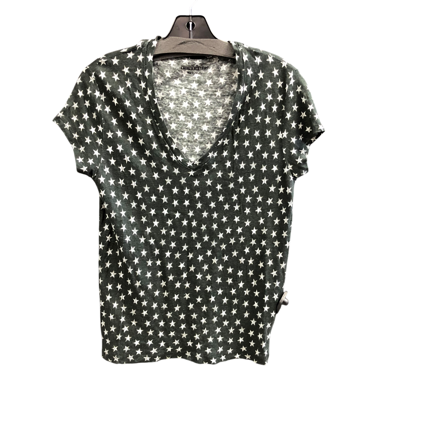 Top Short Sleeve Designer By Zadig And Voltaire In Black, Size: S