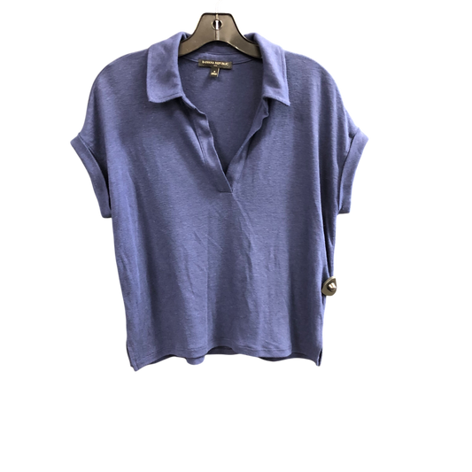 Top Short Sleeve By Banana Republic In Blue, Size: S