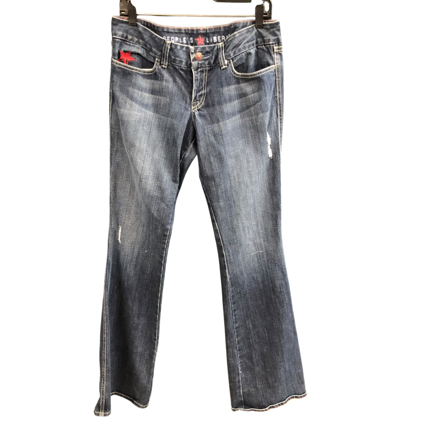 Jeans Designer By People's Liberation In Blue Denim, Size: 6