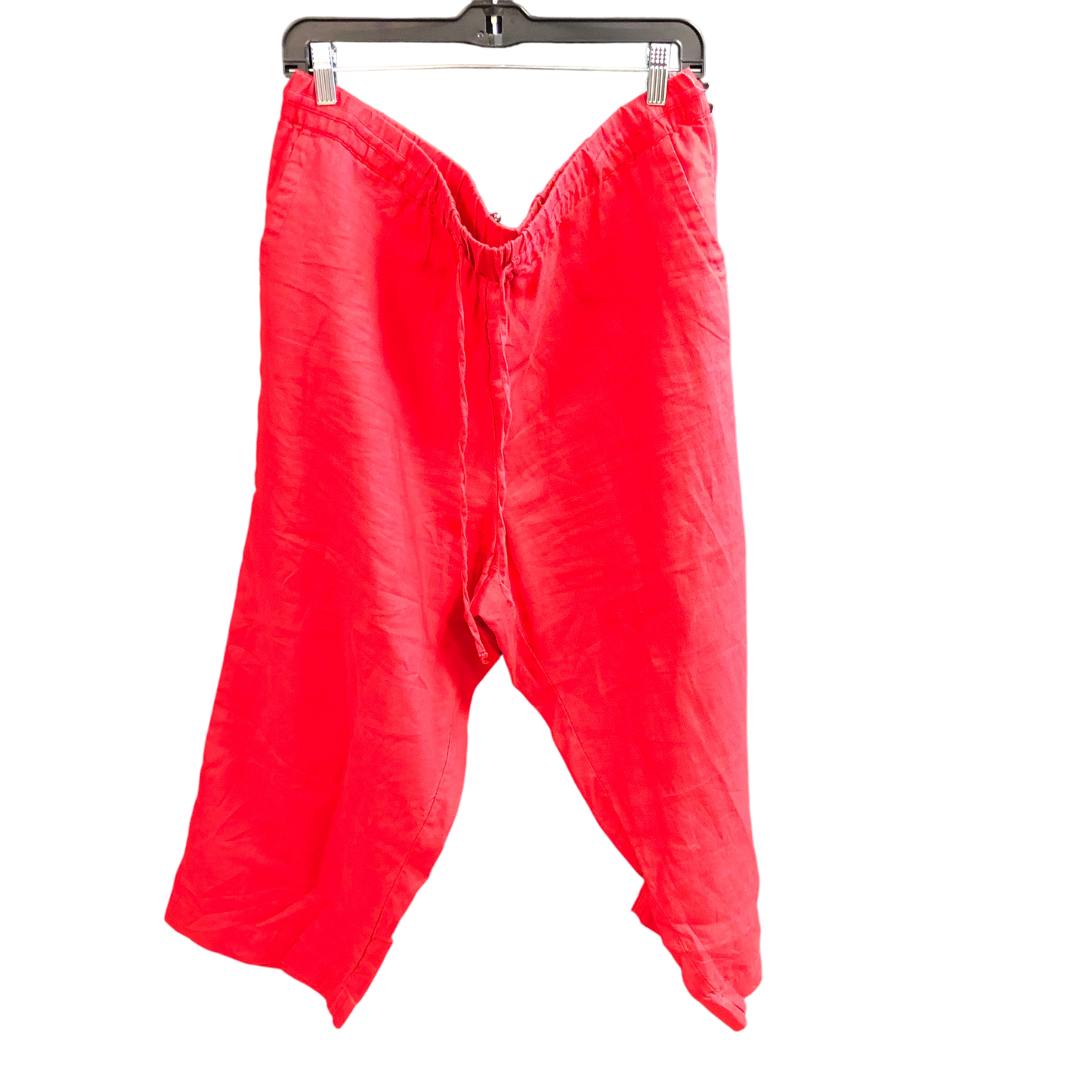 Pants Linen By Charter Club In Red, Size: Xl