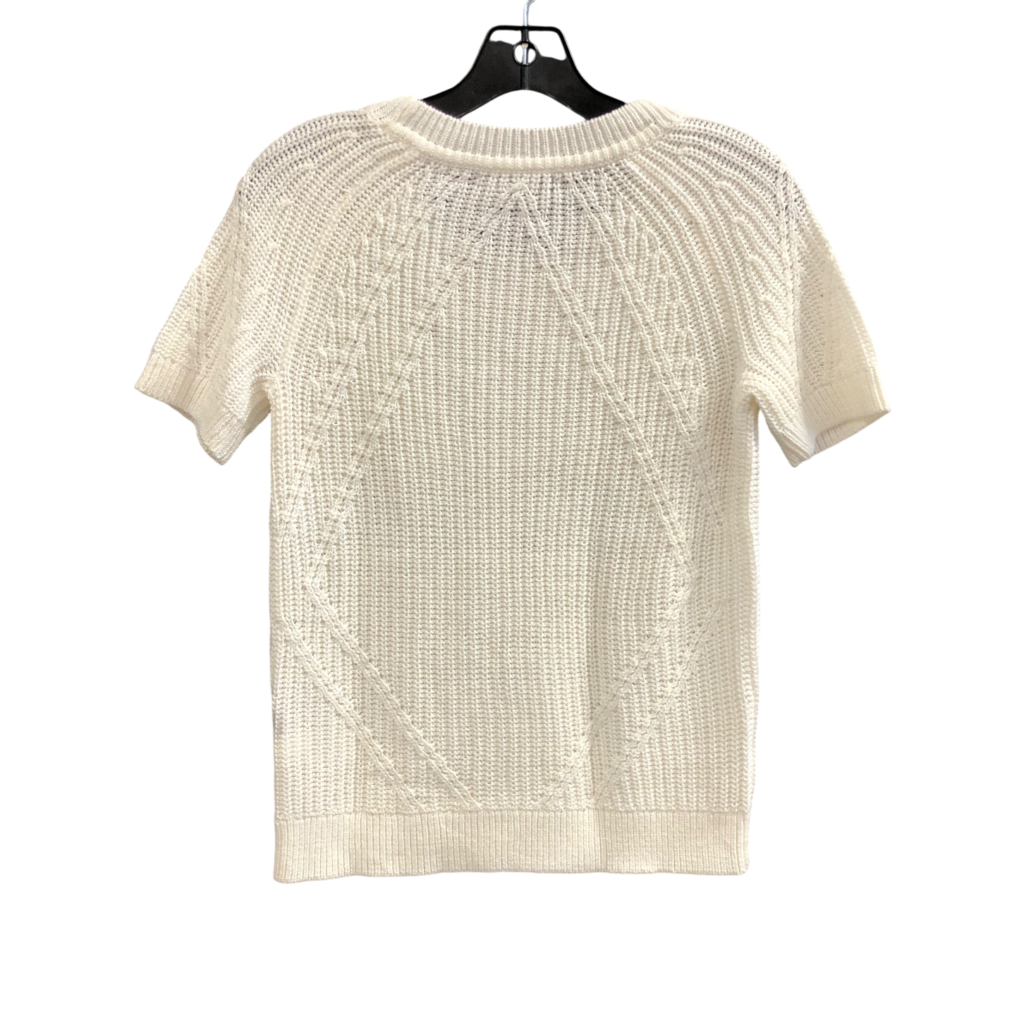 Sweater Short Sleeve By Banana Republic In White, Size: Xs