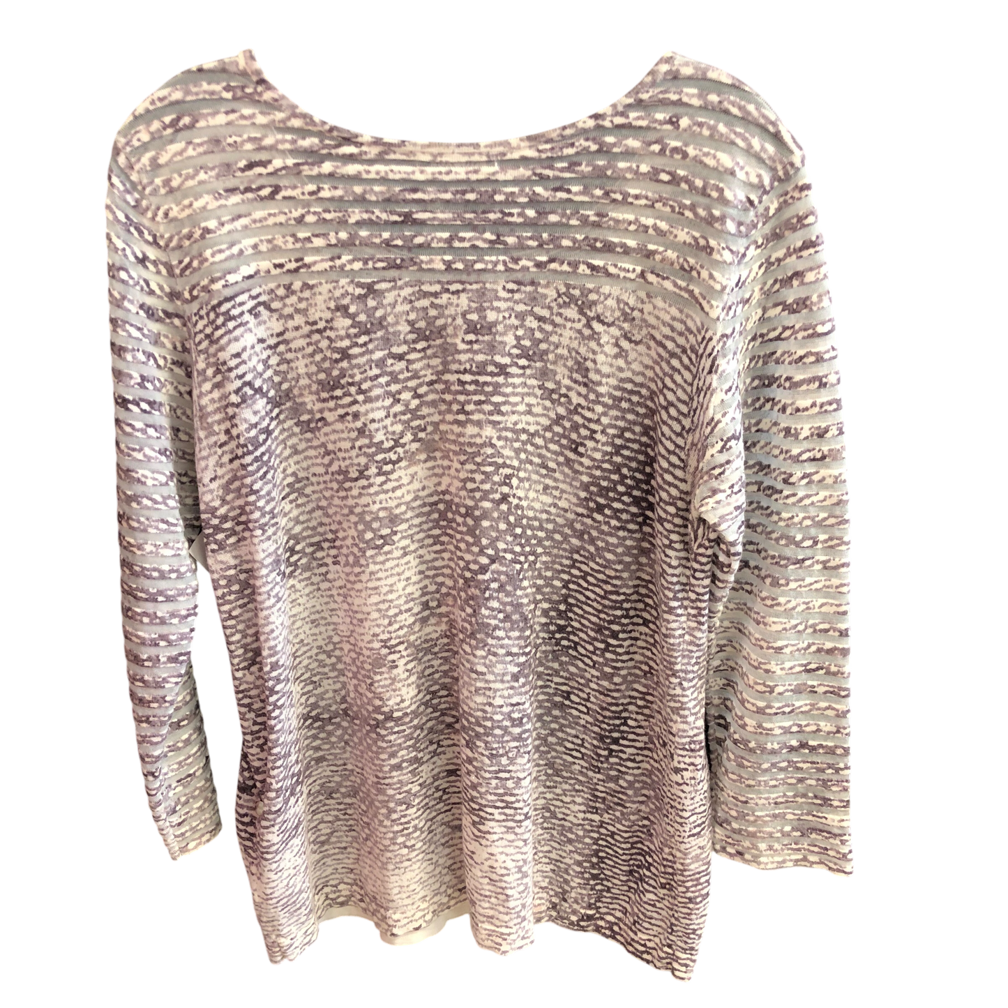 Top Long Sleeve By Nic + Zoe In Grey, Size: M