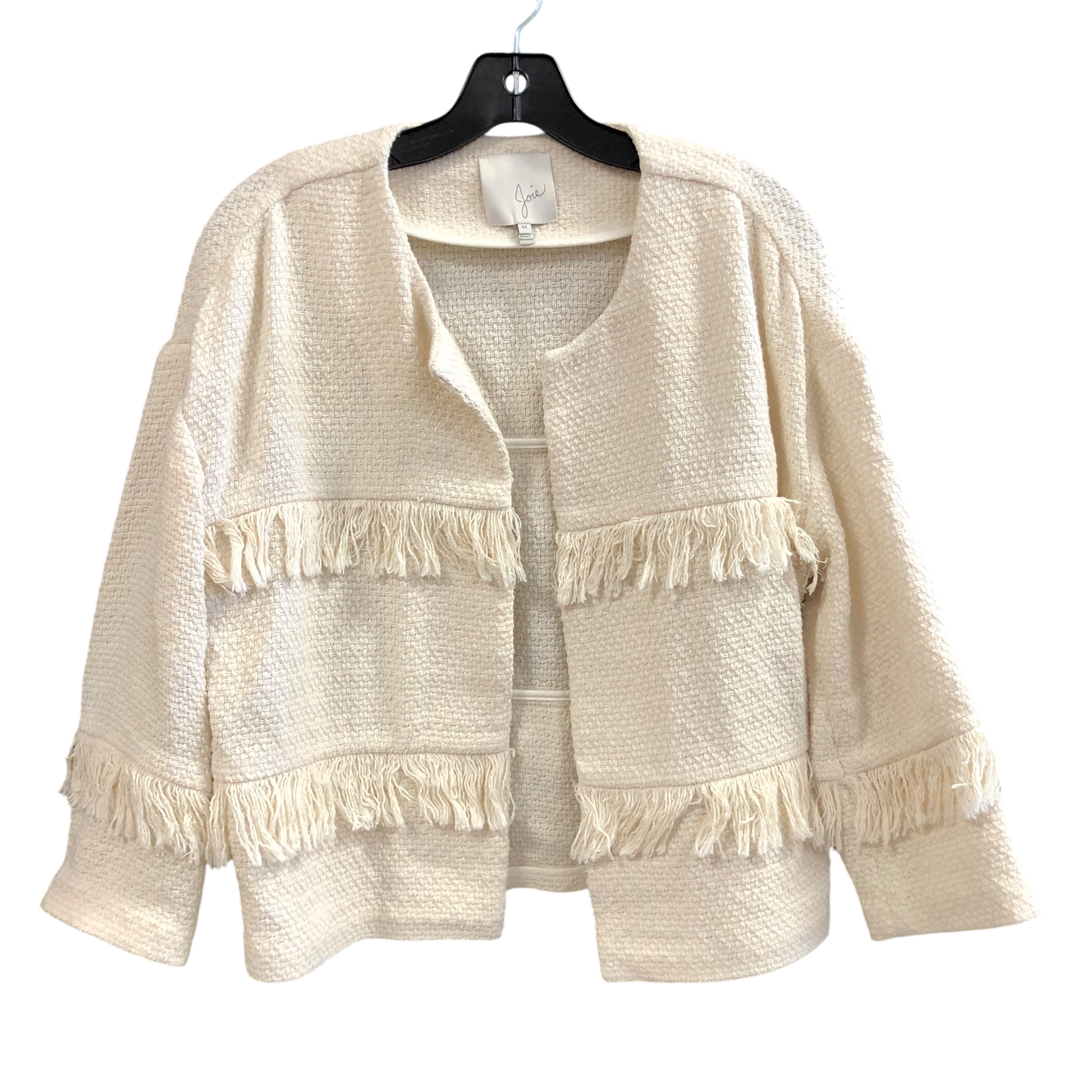 Jacket Designer By Joie In Cream, Size: M