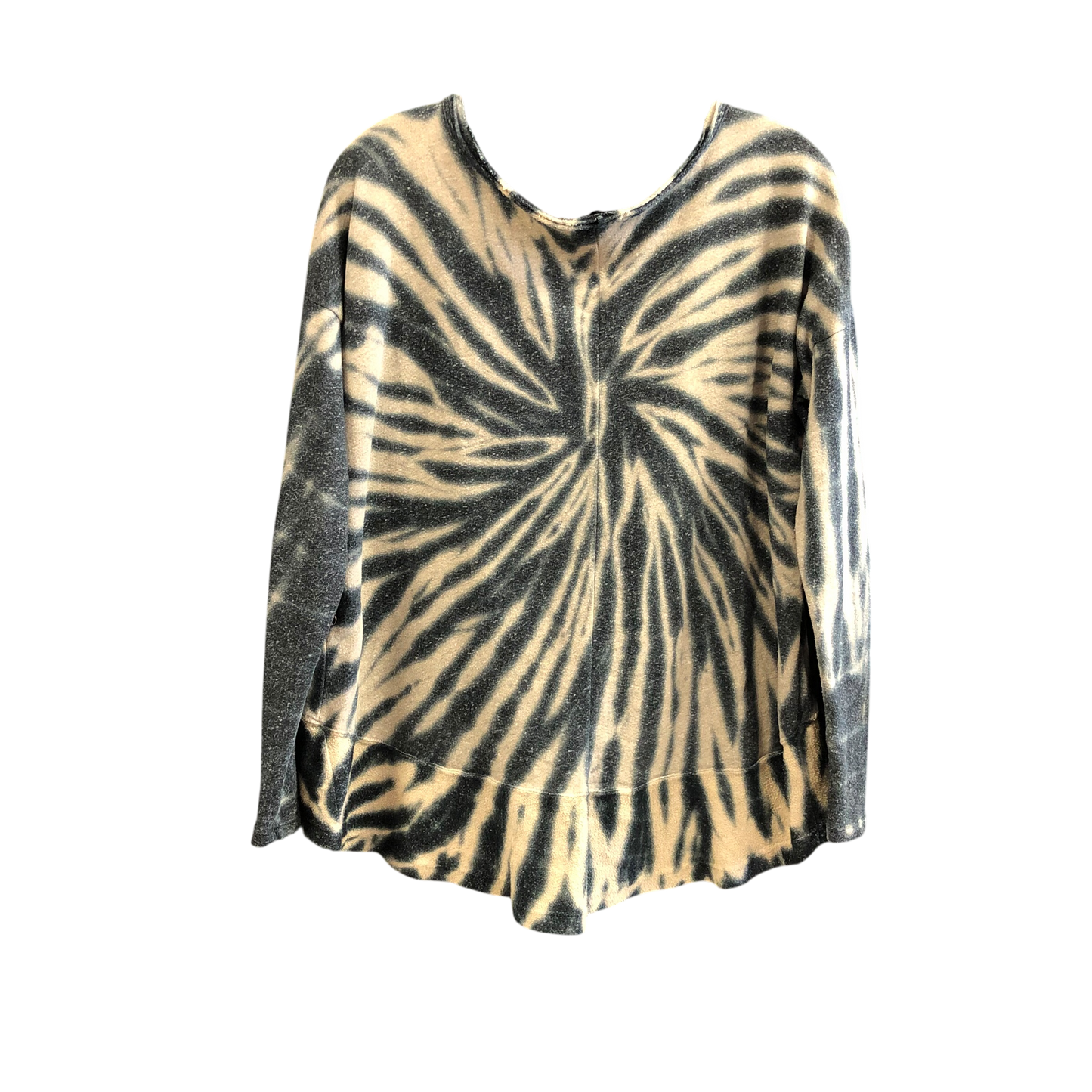 Top Long Sleeve By T Party In Black & Cream, Size: S