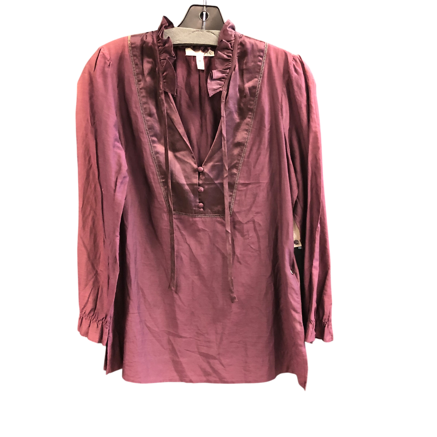 Top Long Sleeve Designer By Joie In Purple, Size: M