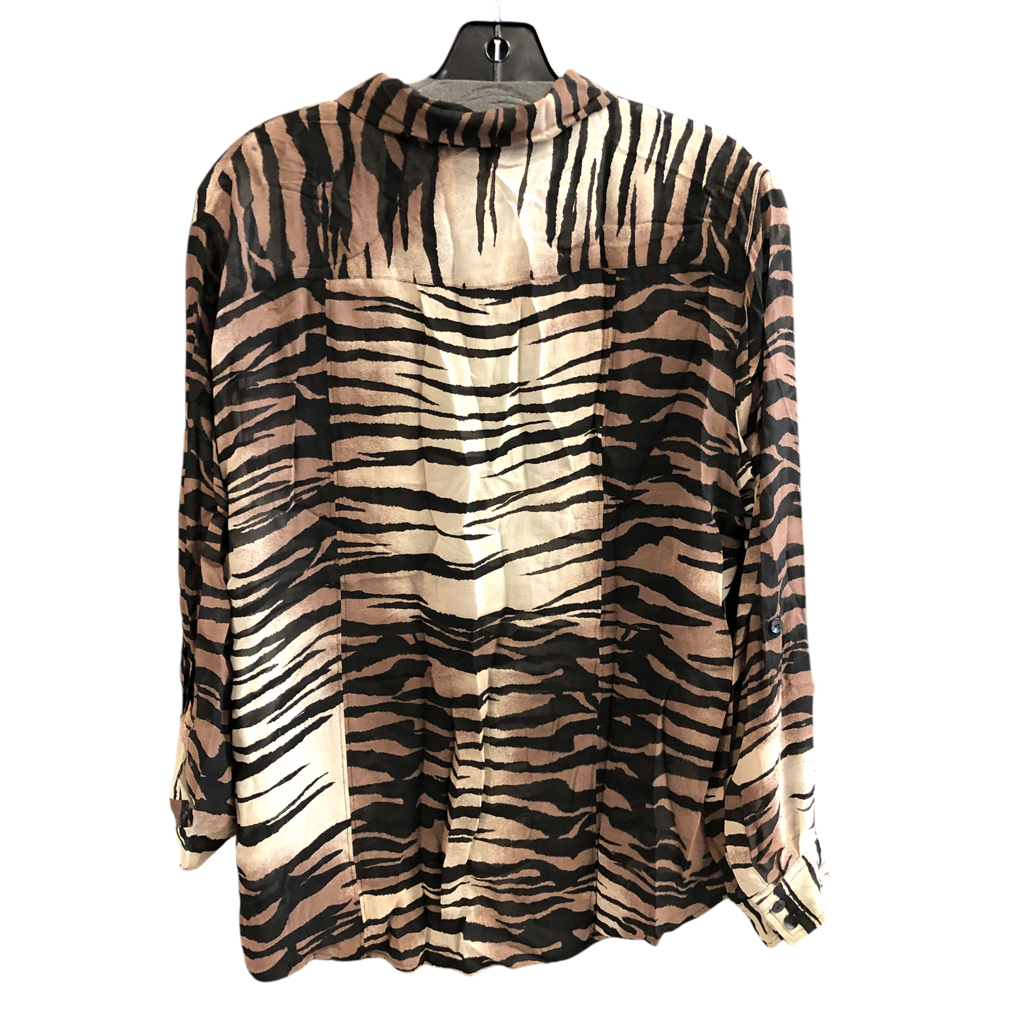 Top Long Sleeve By Chicos In Animal Print, Size: L