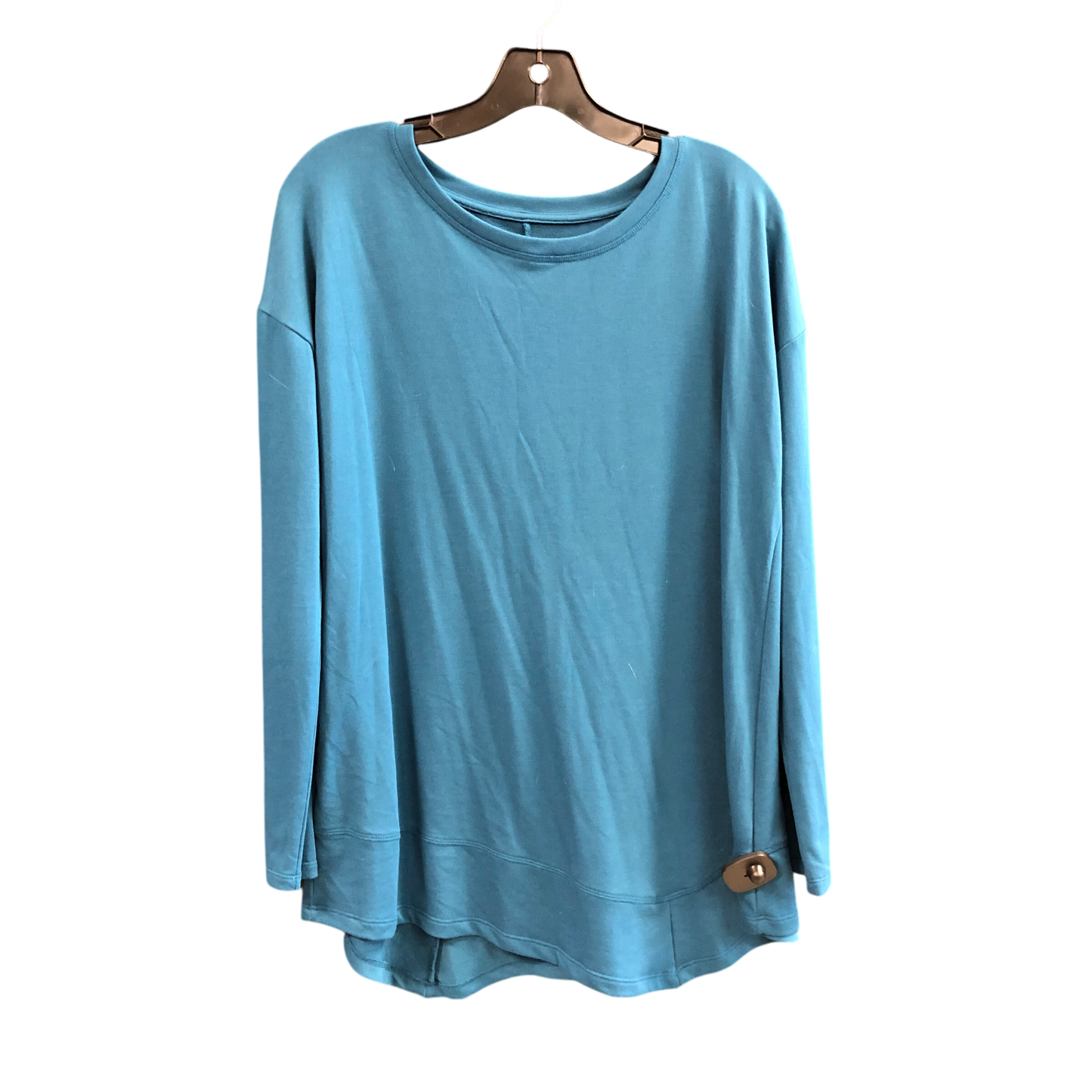 Top Long Sleeve By St Johns Bay In Teal, Size: M