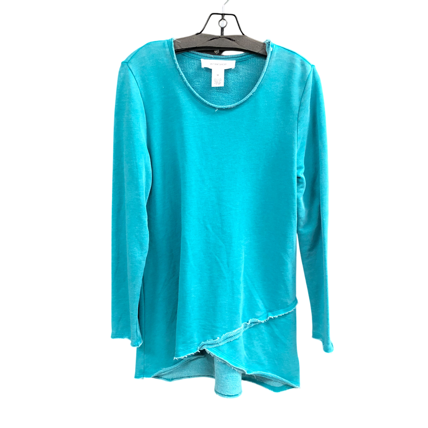 Top Long Sleeve By Workshop In Teal, Size: M