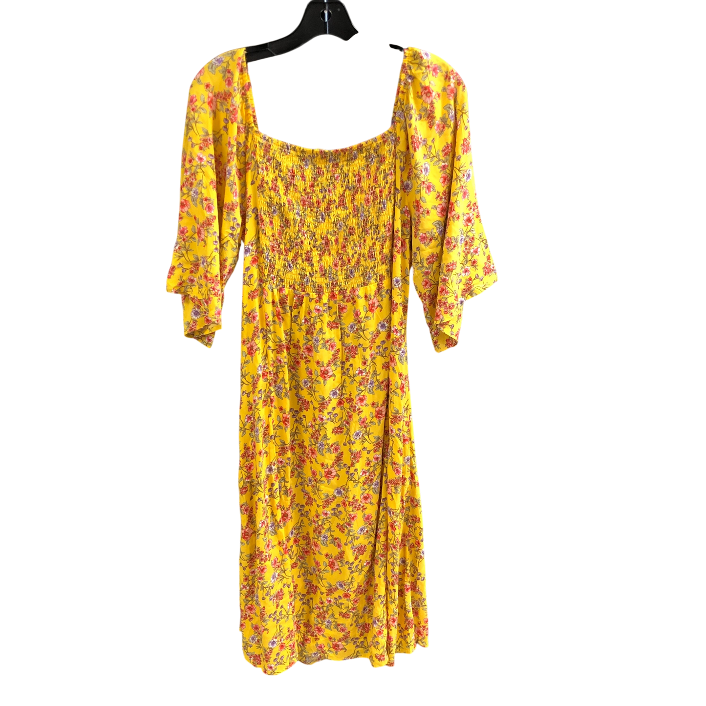 Dress Casual Midi By INDIGO ROSE In Yellow, Size: L