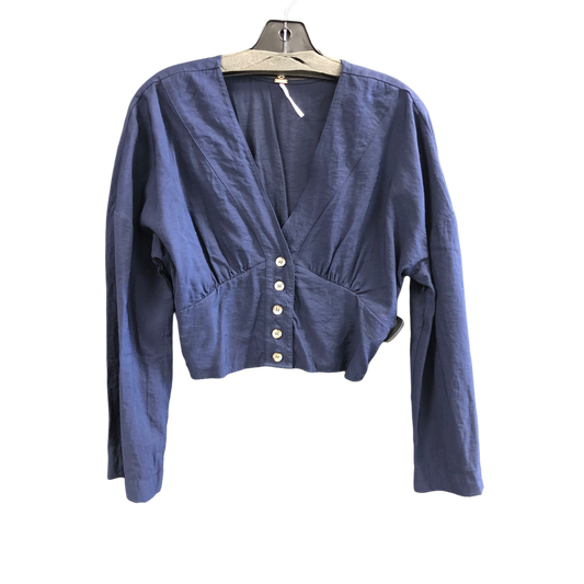 Top Long Sleeve By Free People In Blue, Size: S