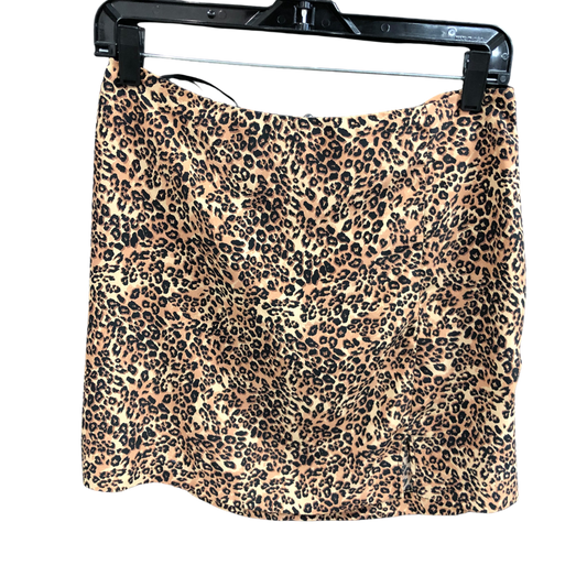 Skirt Mini & Short By Primark In Animal Print, Size: 8