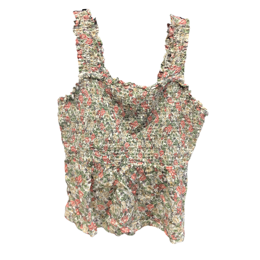 Top Sleeveless By Old Navy In Floral Print, Size: M