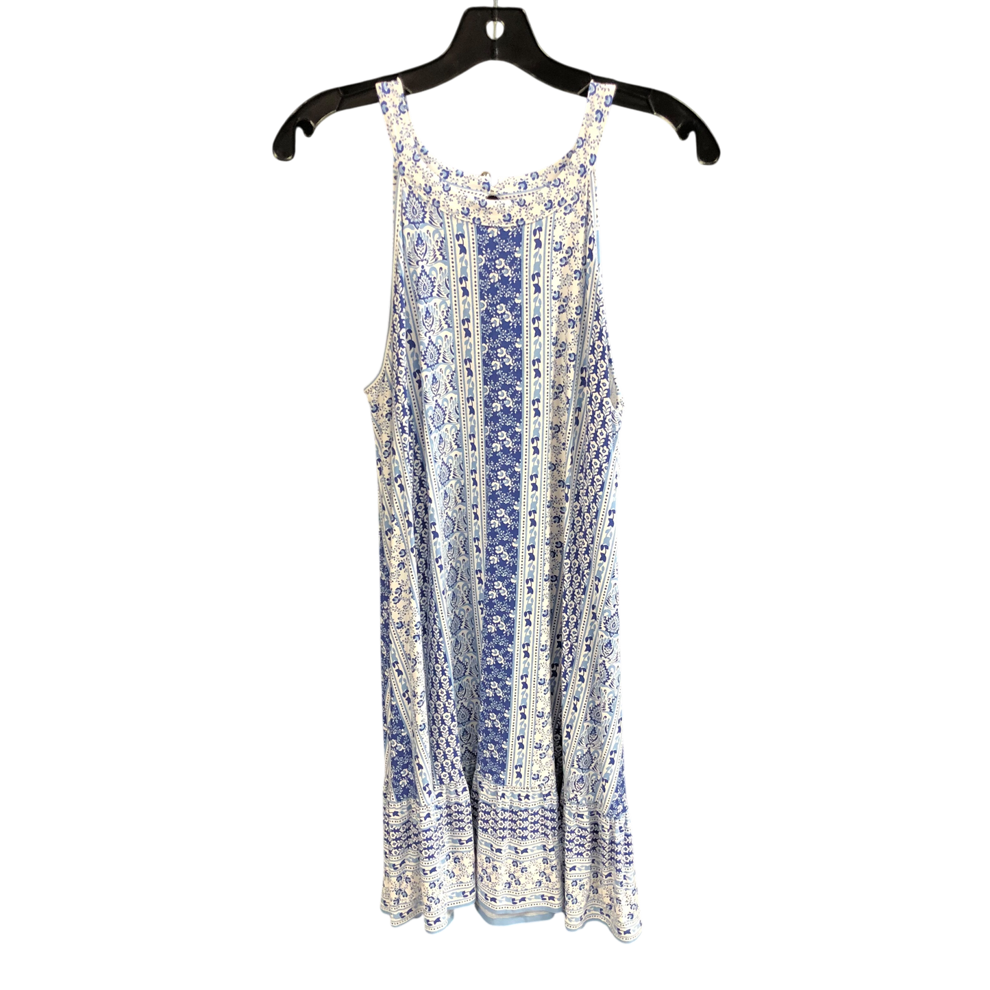 Dress Casual Short By Loft In Blue & White, Size: L