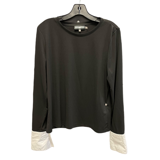 Top Long Sleeve Designer By Karl Lagerfeld  Size: L