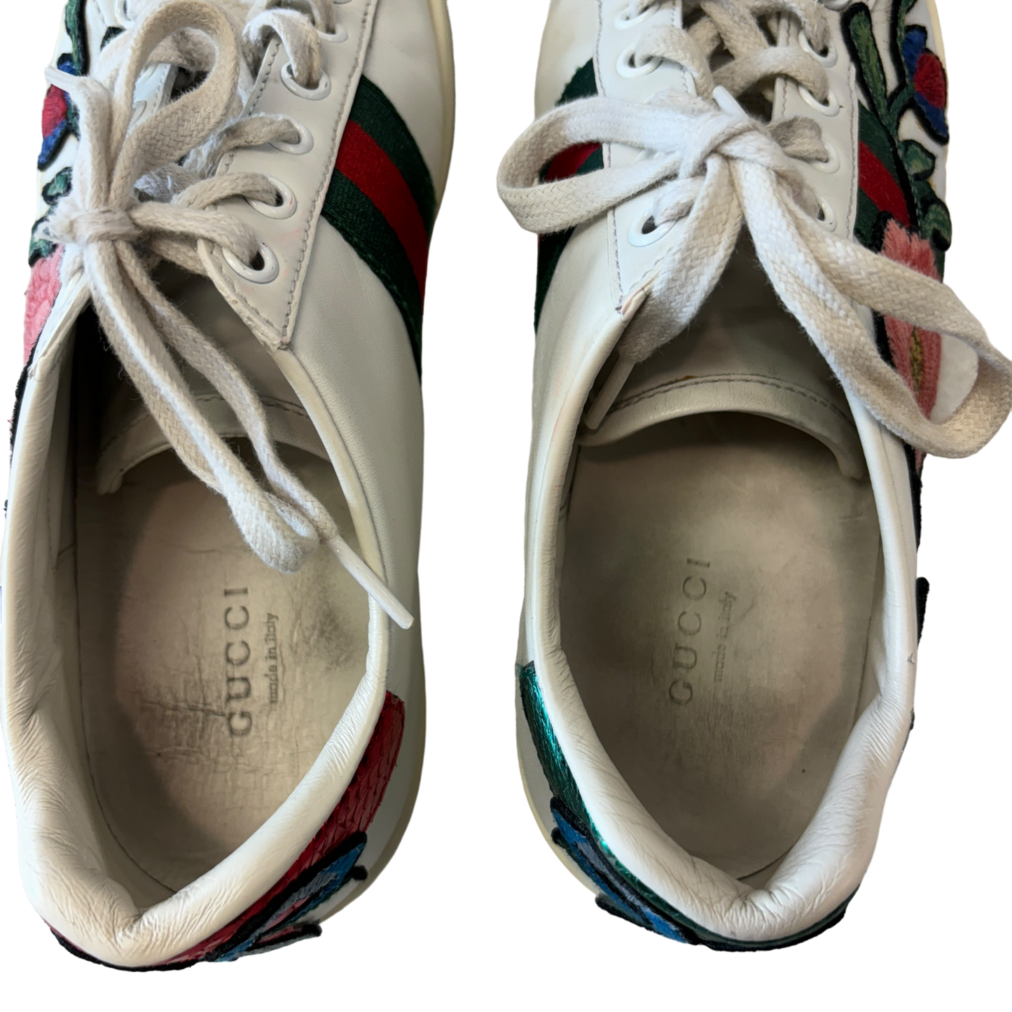 Floral Print Shoes Designer Gucci, Size 6.5