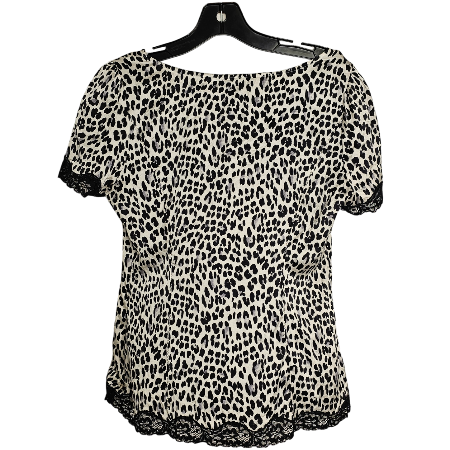 Animal Print Top Short Sleeve White House Black Market, Size M