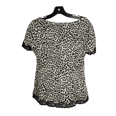 Animal Print Top Short Sleeve White House Black Market, Size M