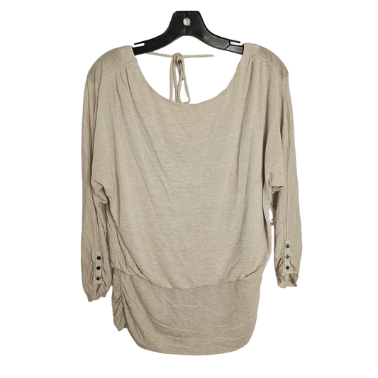 Beige Top Long Sleeve White House Black Market, Size M