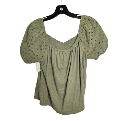 Green Top Short Sleeve Lucky Brand, Size M