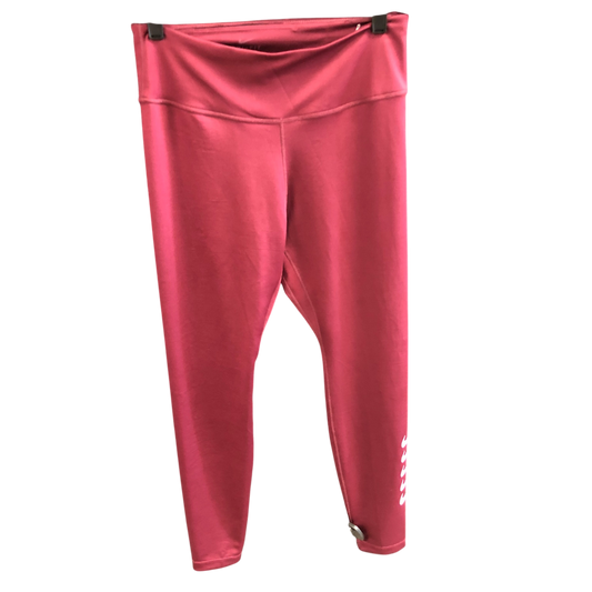 Athletic Leggings By Nike In Red, Size: M