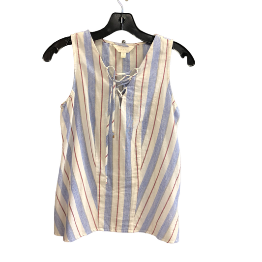 Striped Pattern Top Sleeveless Adiva, Size Xs