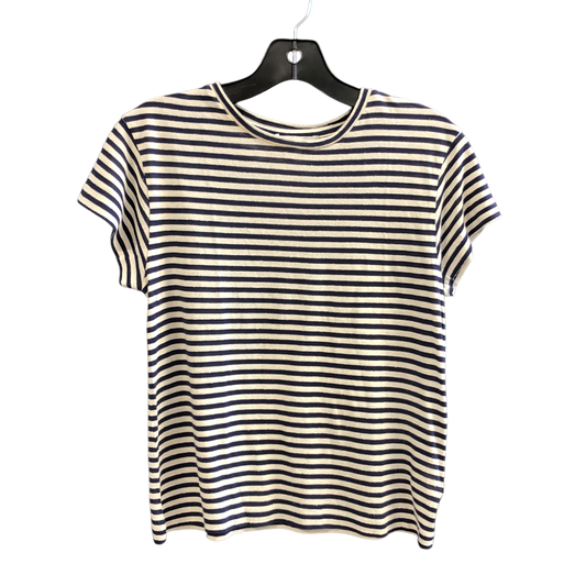 Top Short Sleeve By Vince In Striped Pattern, Size: Xs