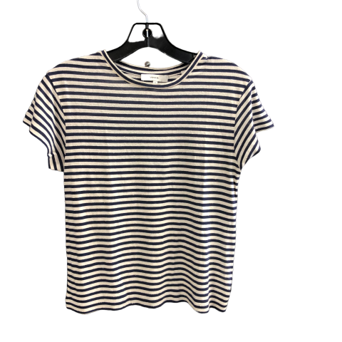 Striped Pattern Top Short Sleeve Vince, Size Xs