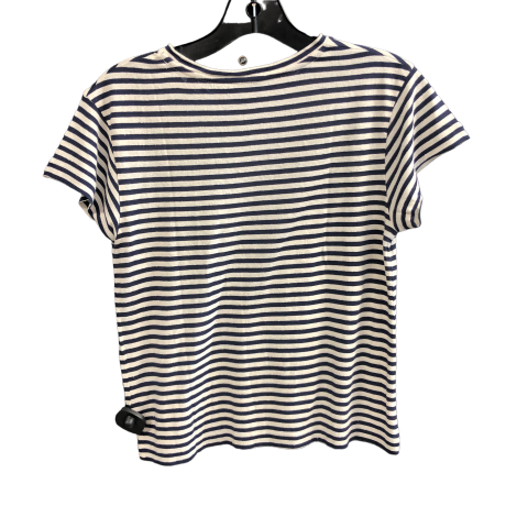 Striped Pattern Top Short Sleeve Vince, Size Xs