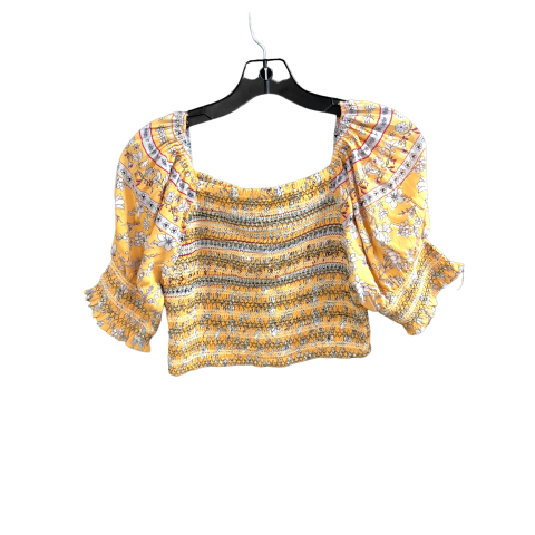 Yellow Top Short Sleeve Angie, Size M