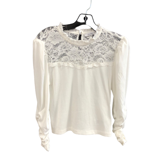 White Top Long Sleeve Celebrity Pink, Size M