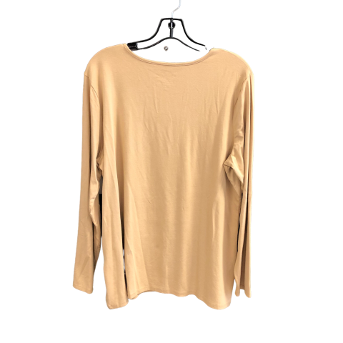 Beige Top Long Sleeve Chicos, Size Xl