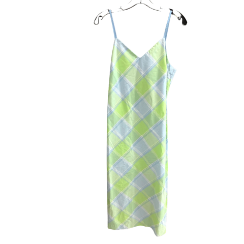 Dress Casual Midi By Tommy Hilfiger In Blue & Green, Size: M