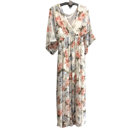 Dress Casual Maxi By Cmc In White, Size: 3