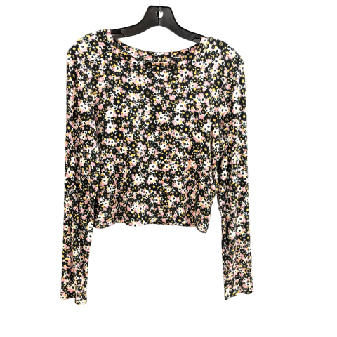 Top Long Sleeve By Wild Fable In Floral Print, Size: L