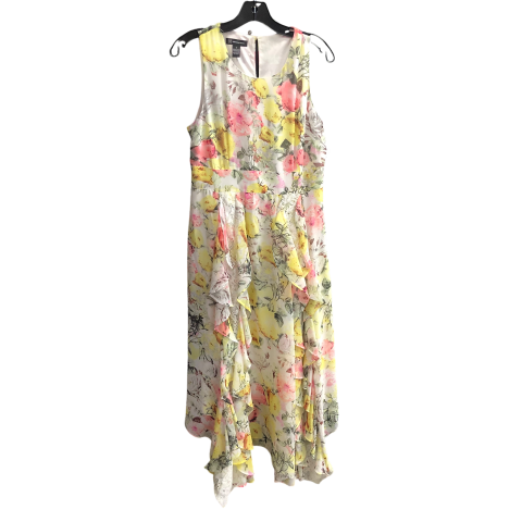 Dress Casual Maxi By Inc In Pink & Yellow, Size: 8