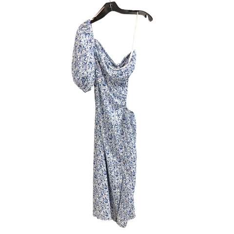 Dress Casual Maxi By Lush In Blue & White, Size: S