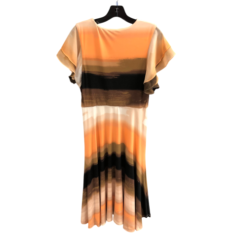 Dress Casual Midi By Calvin Klein In Multi-colored, Size: S