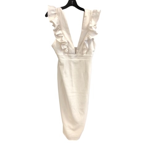 Dress Party Midi By RNWY  In White, Size: M