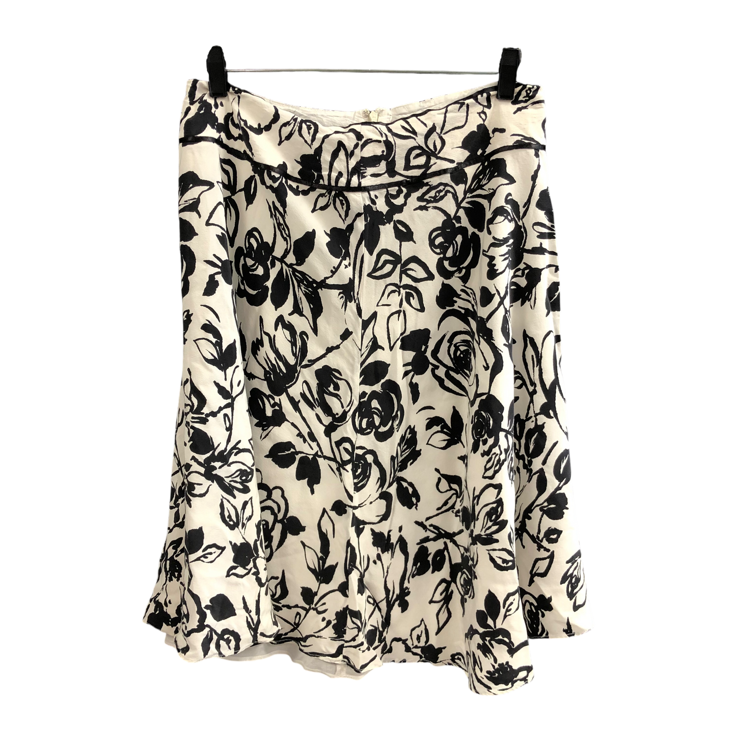 Skirt Mini & Short By Ann Taylor In Black & White, Size: 8