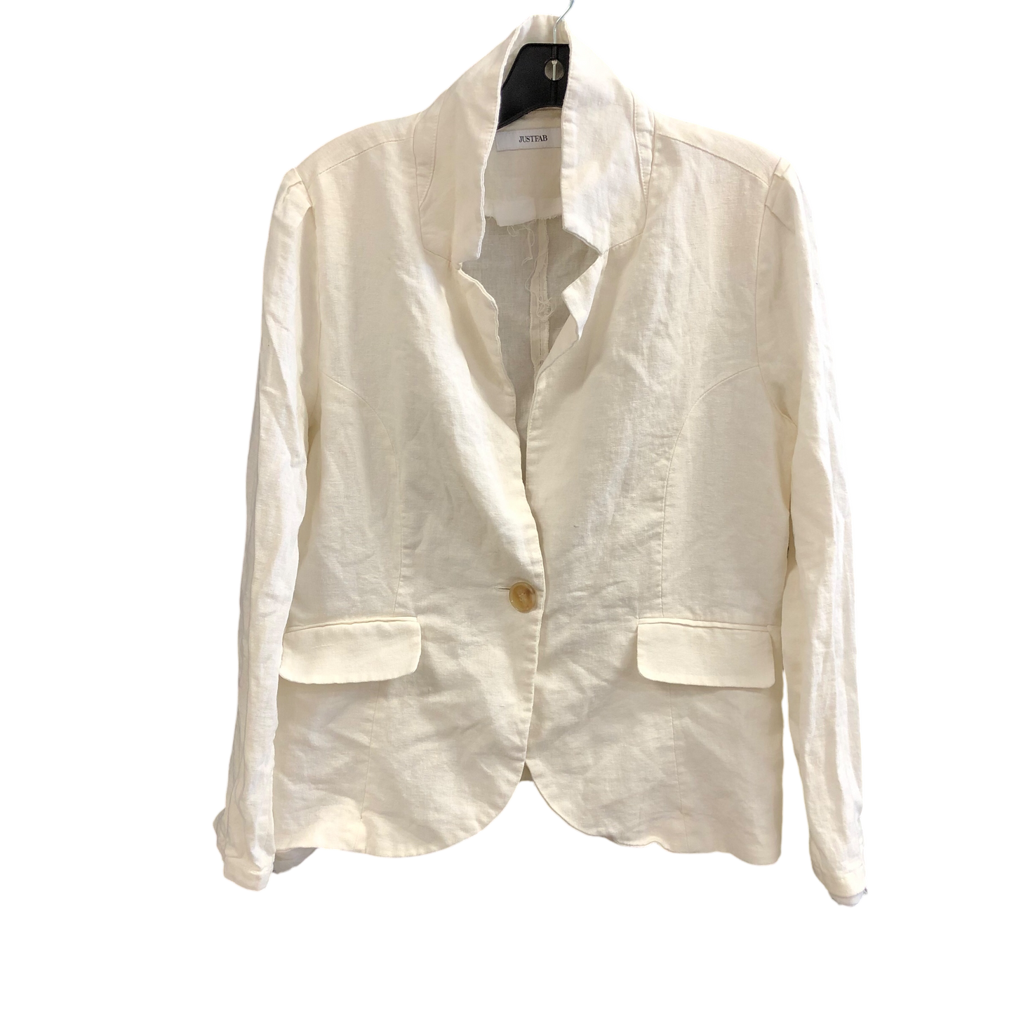 Blazer By Just Fab In Cream, Size: Xl