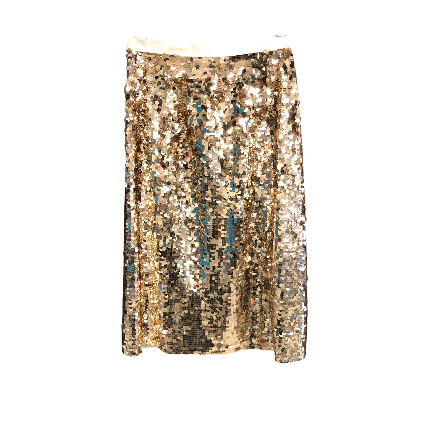 Skirt Midi By J. Crew In Gold, Size: 4